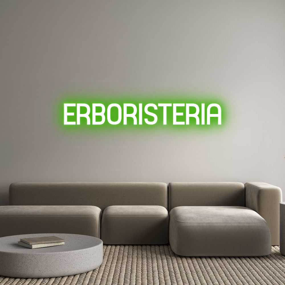Custom Neon Sign Online Editor ERBORISTERIA