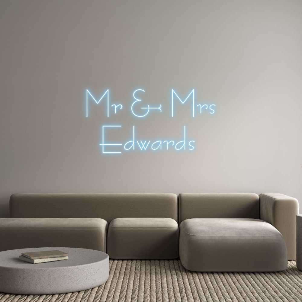 Custom Neon Sign Online Editor Mr & Mrs
Edw...