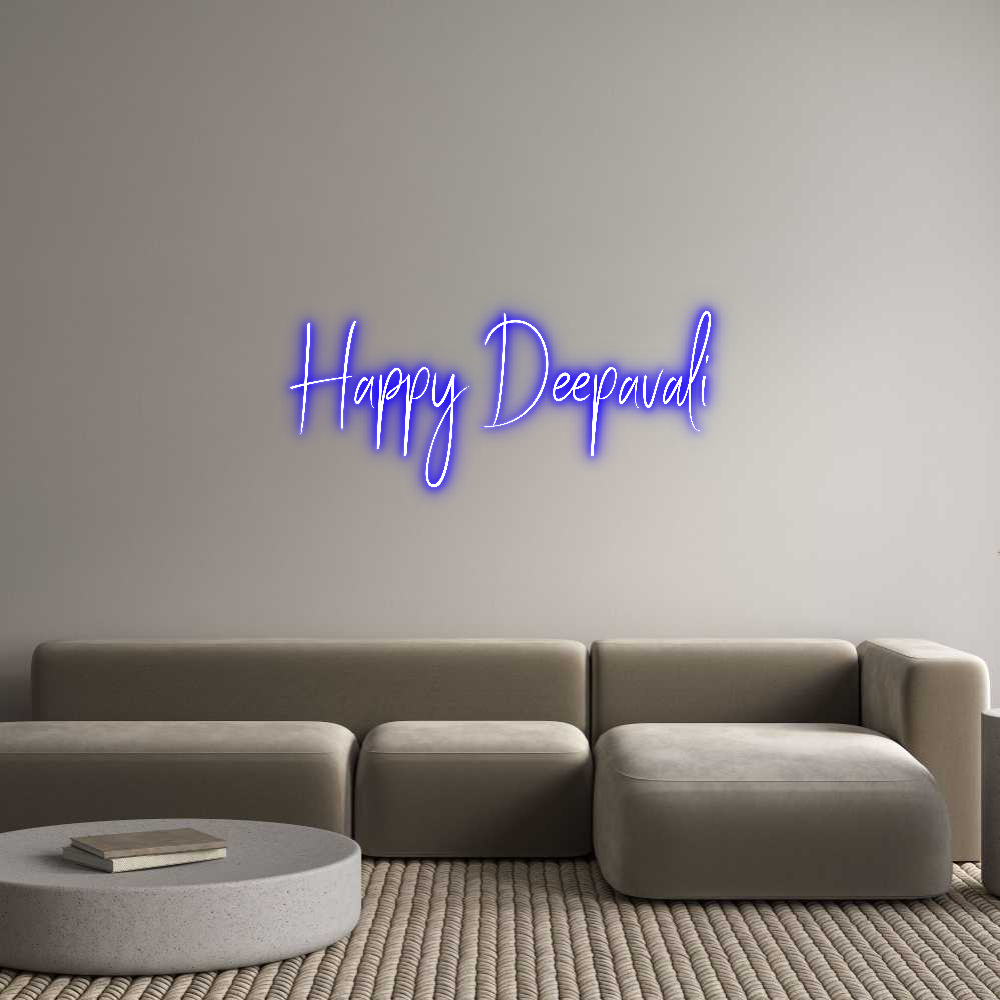 Custom Neon Sign Online Editor Happy Deepavali