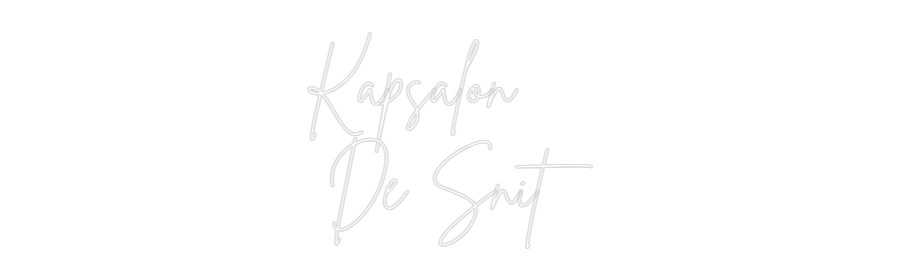 Custom Neon Sign Online Editor Kapsalon
 De...