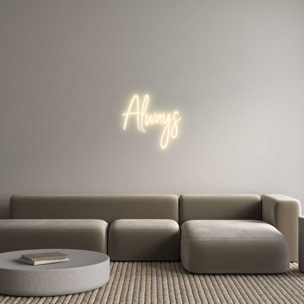 Custom Neon Sign Online Editor Always