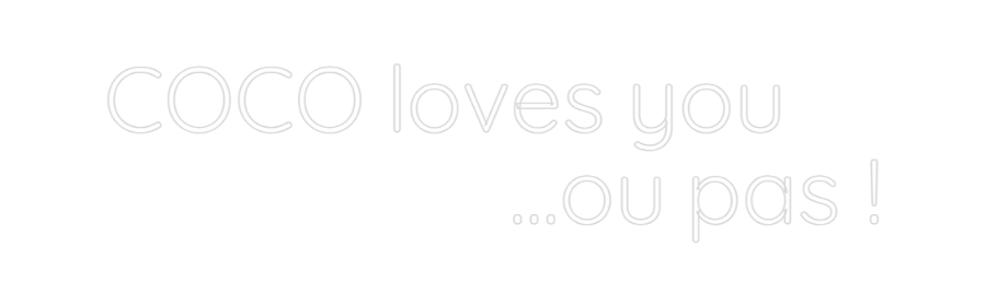 Custom Neon Sign Online Editor COCO loves yo...