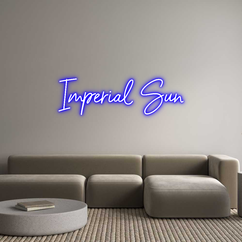 Custom Neon Sign Online Editor Imperial Sun