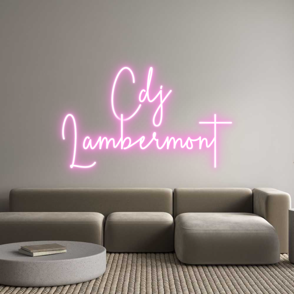 Custom Neon Sign Online Editor Cdj 
Lamberm...