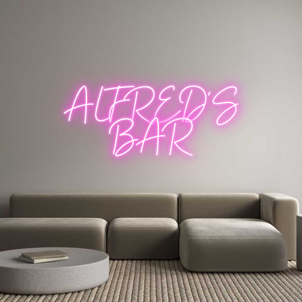 Custom Neon Sign Online Editor ALFRED'S
BAR