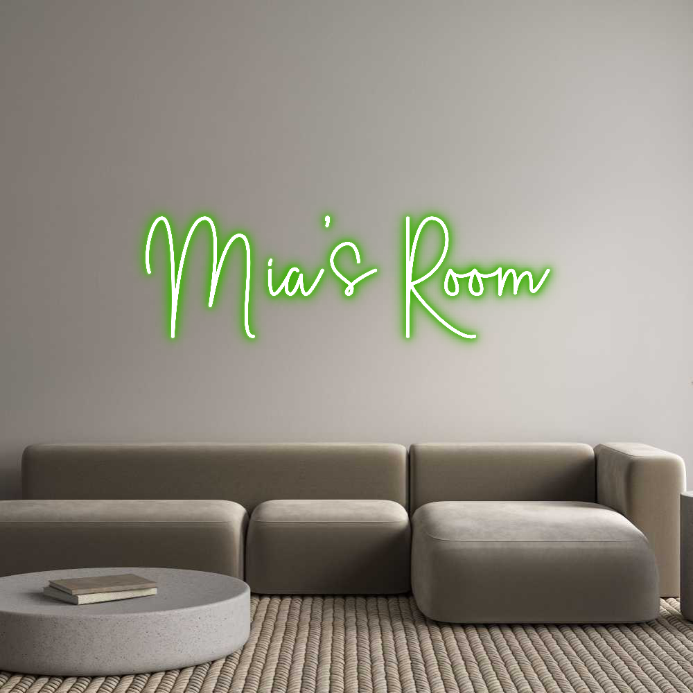 Custom Neon Sign Online Editor Mia’s Room