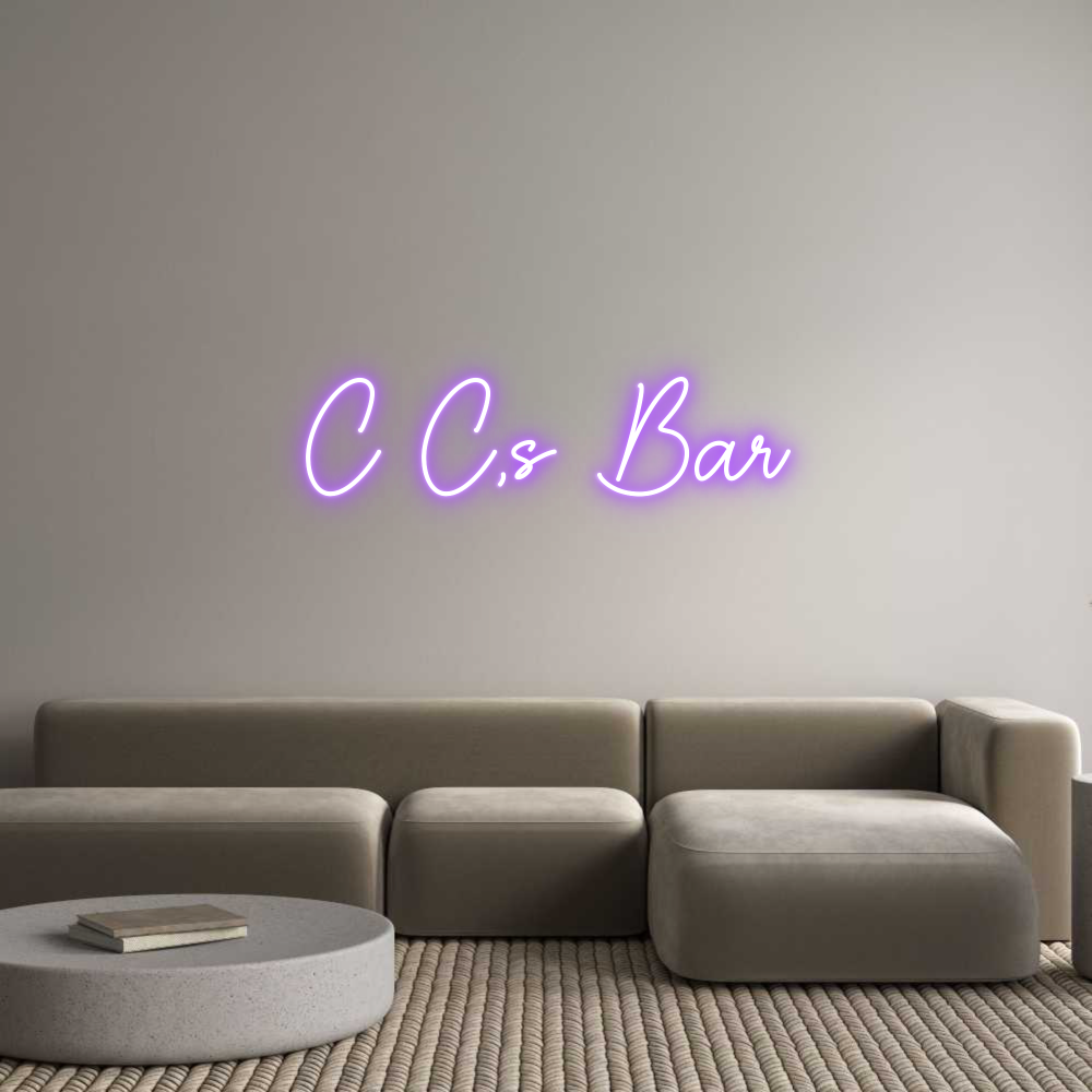 Custom Neon Sign Online Editor C C,s Bar