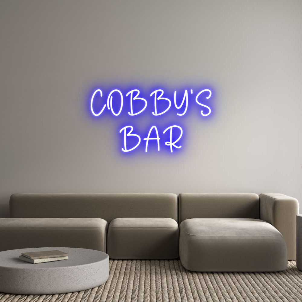 Custom Neon Sign Online Editor COBBY'S
BAR