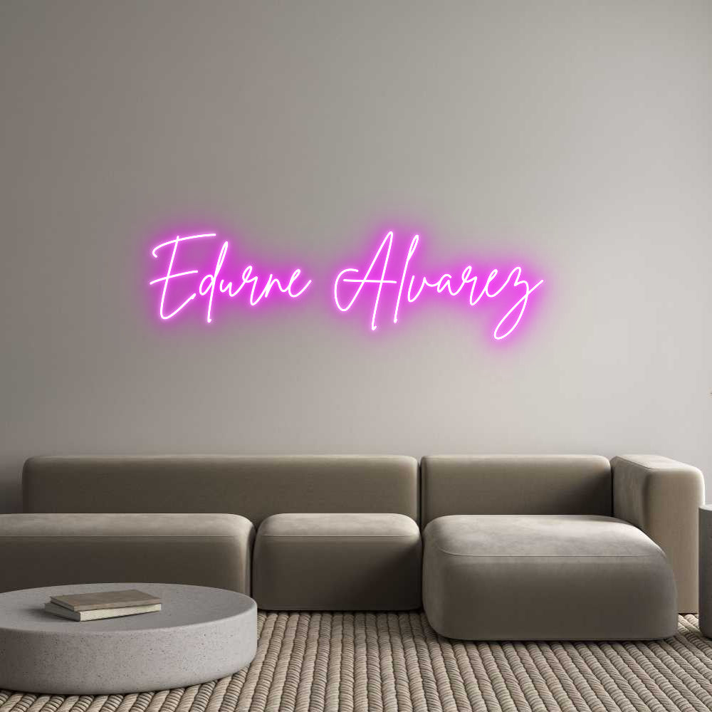 Custom Back Lit Neon Sign Online Editor Edurne Álvarez