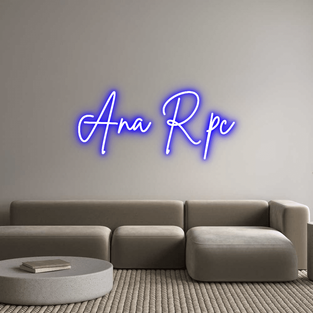 Custom Neon Sign Online Editor Ana R pc - Planet Neon