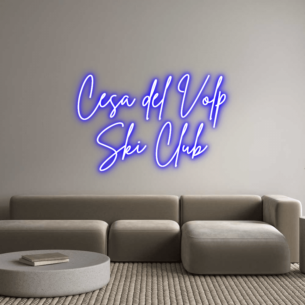 Custom Neon Sign Online Editor Césa del Volp S... - Planet Neon