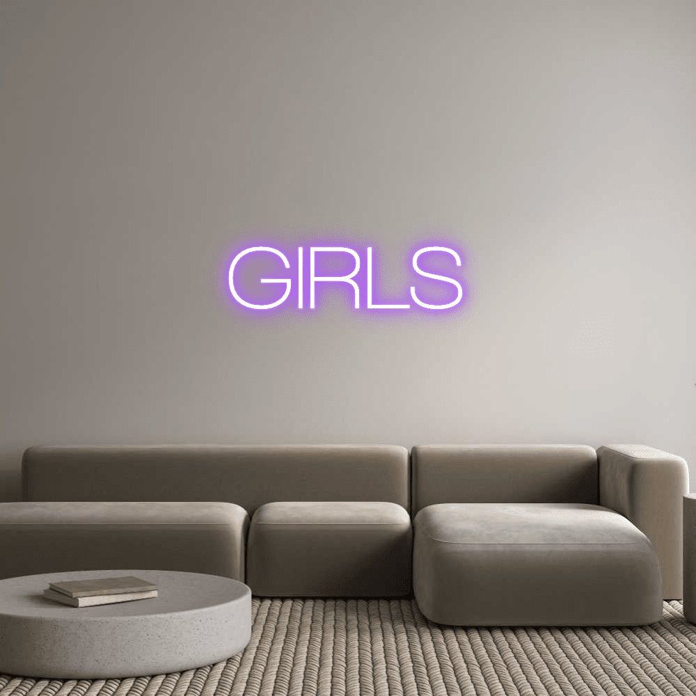 Custom Neon Sign Online Editor GIRLS - Planet Neon