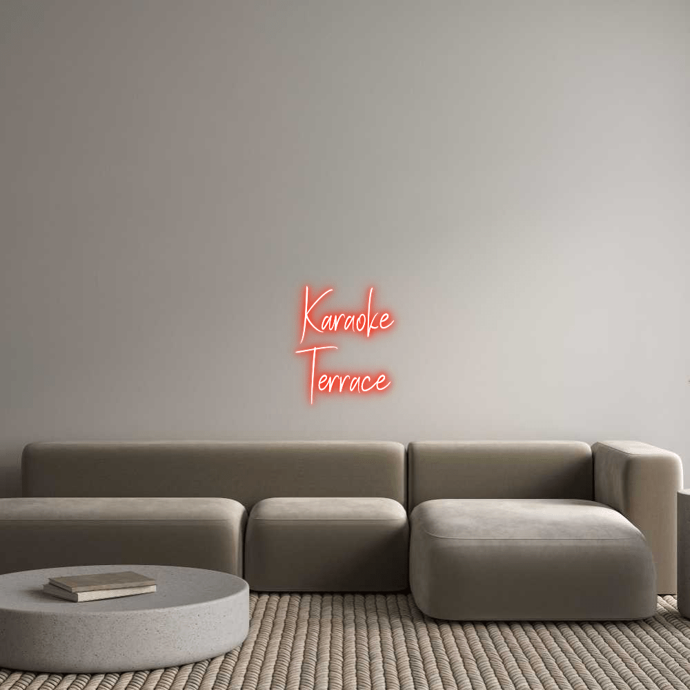 Custom Neon Sign Online Editor Karaoke Terrace - Planet Neon