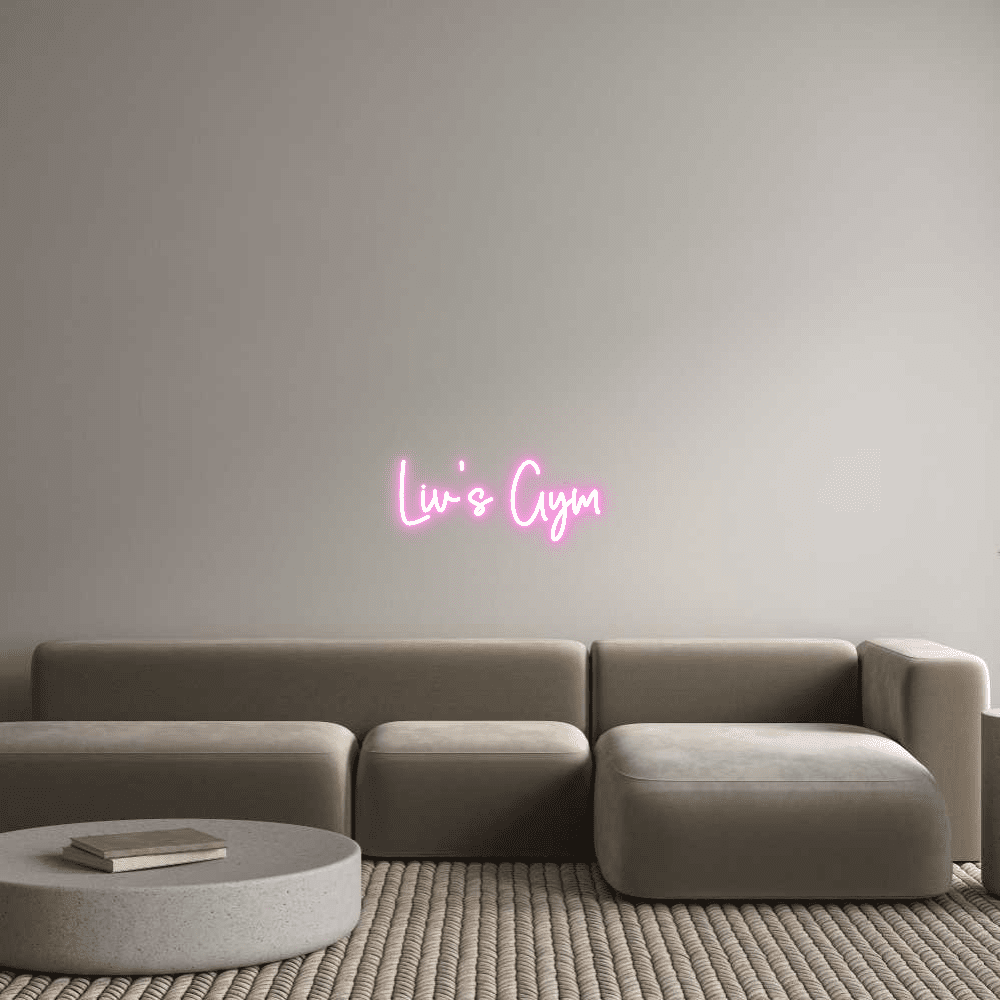 Custom Neon Sign Online Editor Liv’s Gym - Planet Neon