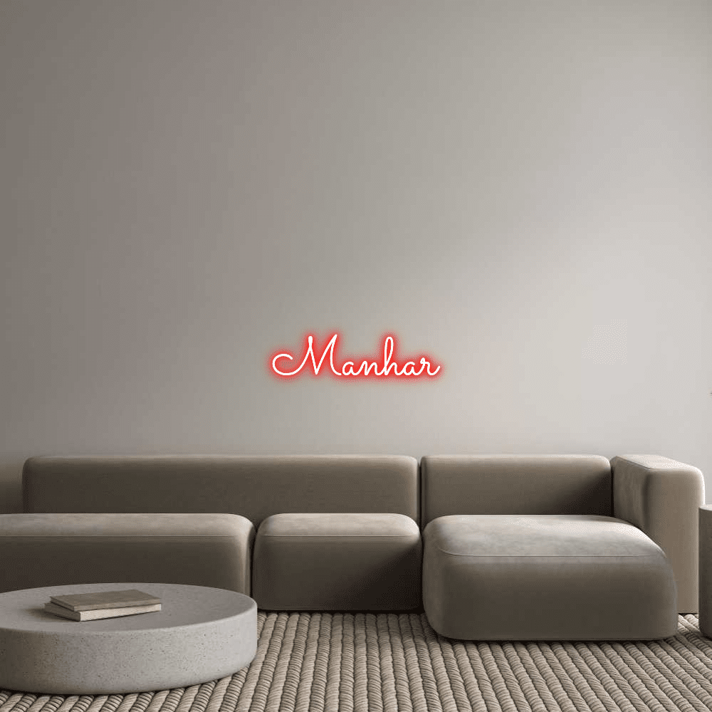 Custom Neon Sign Online Editor Manhar - Planet Neon
