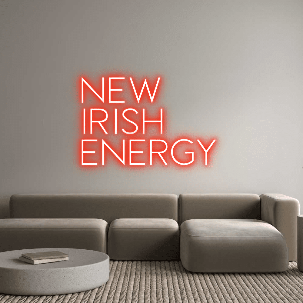 Custom Neon Sign Online Editor NEW IRISH ENERG... - Planet Neon