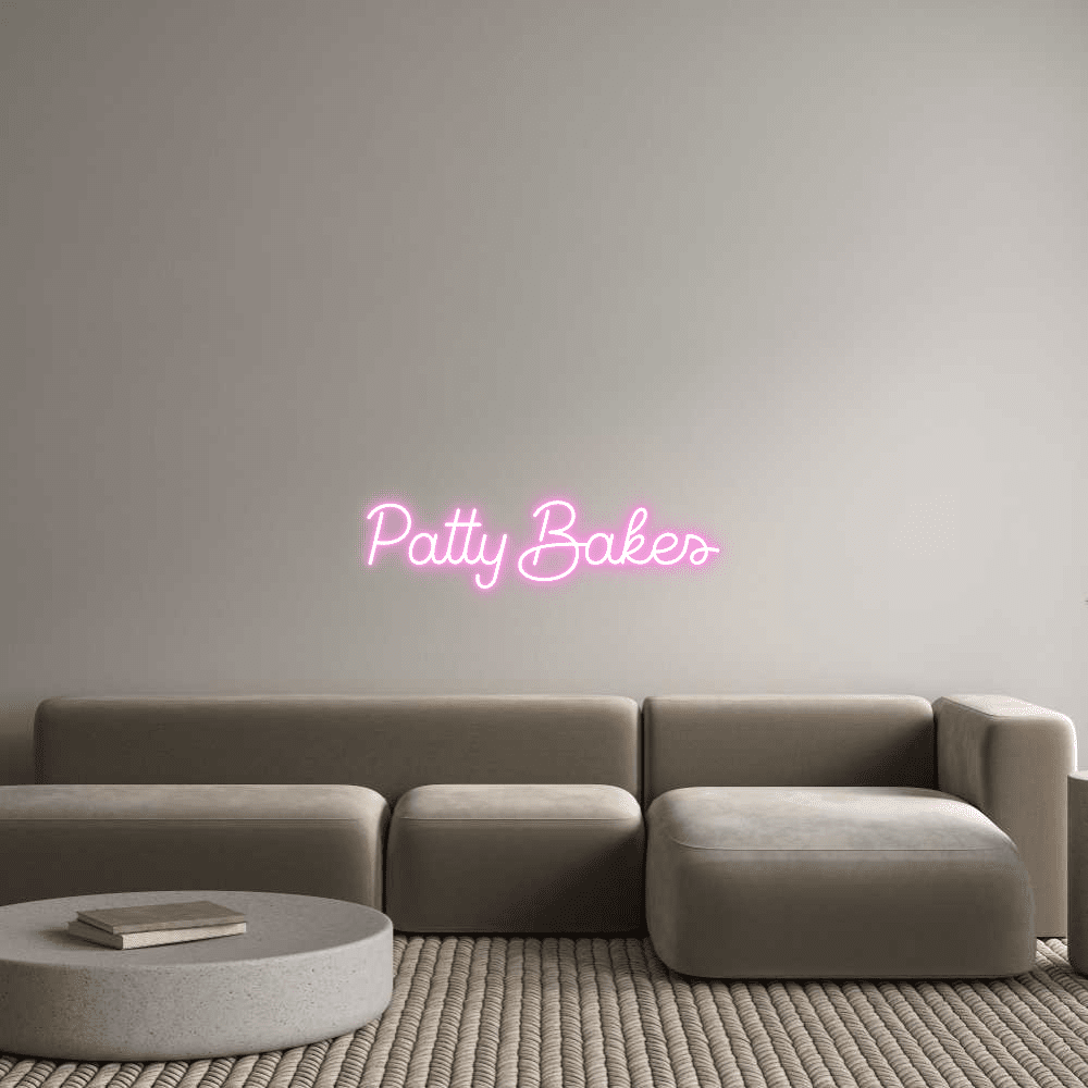 Custom Neon Sign Online Editor Patty Bakes - Planet Neon