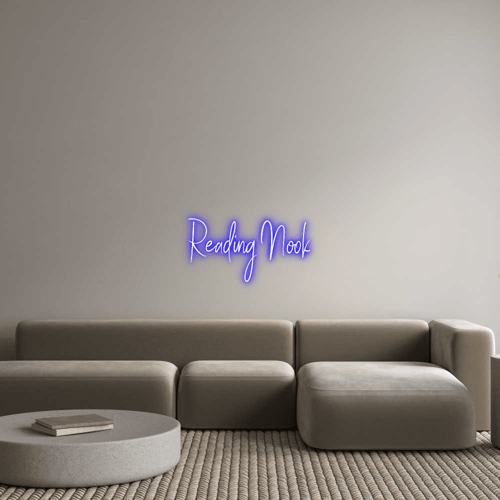 Custom Neon Sign Online Editor Reading Nook - Planet Neon