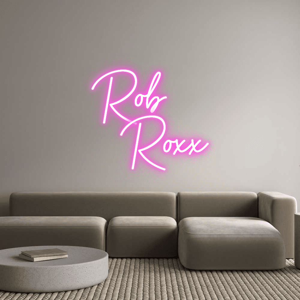 Custom Neon Sign Online Editor Rob Roxx - Planet Neon
