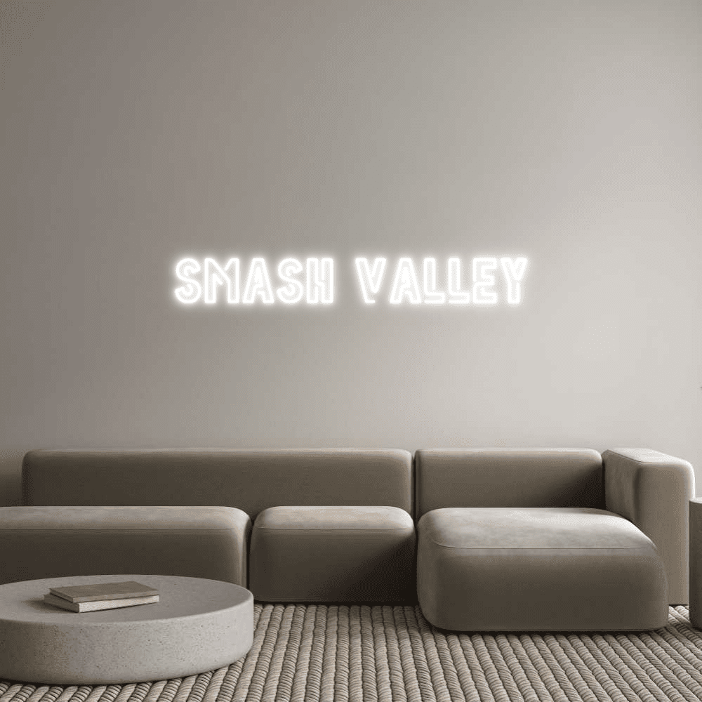 Custom Neon Sign Online Editor Smash VALLEY - Planet Neon
