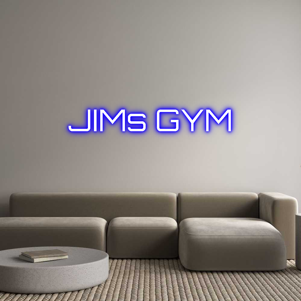 Custom Neon Sign Online Editor JIMs GYM