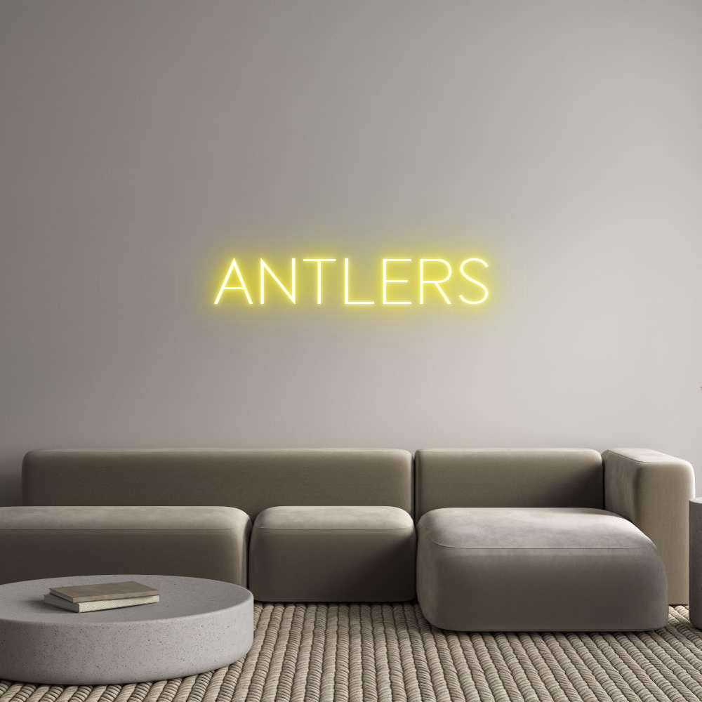 Custom Neon Sign Online Editor Antlers