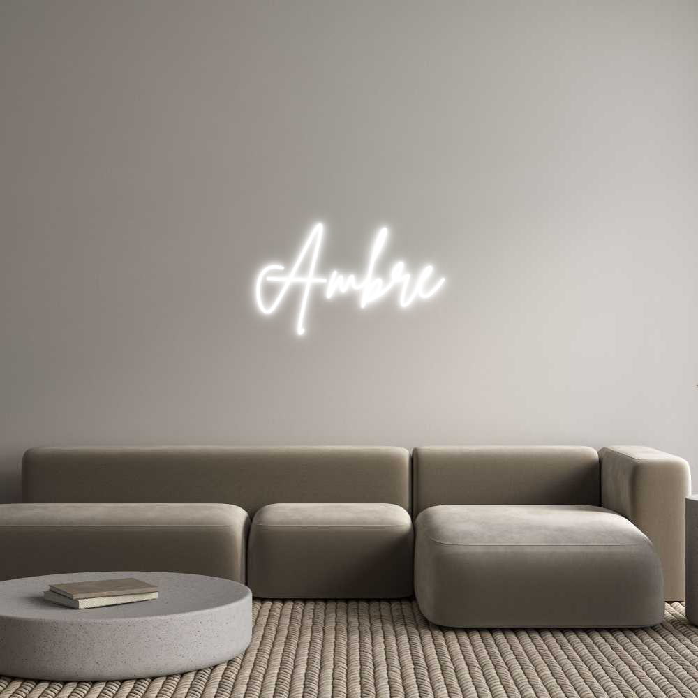 Custom Neon Sign Online Editor Ambre