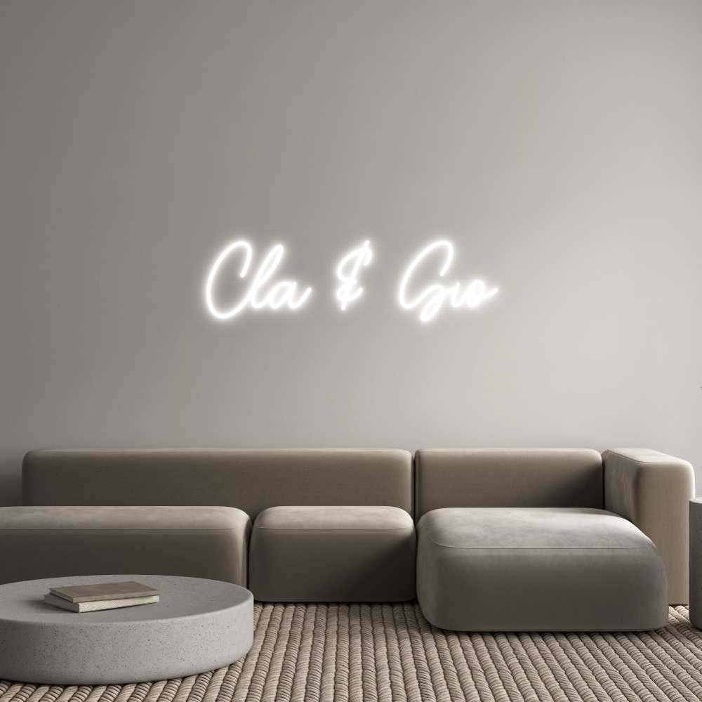 Custom Neon Sign Online Editor Cla & Gio