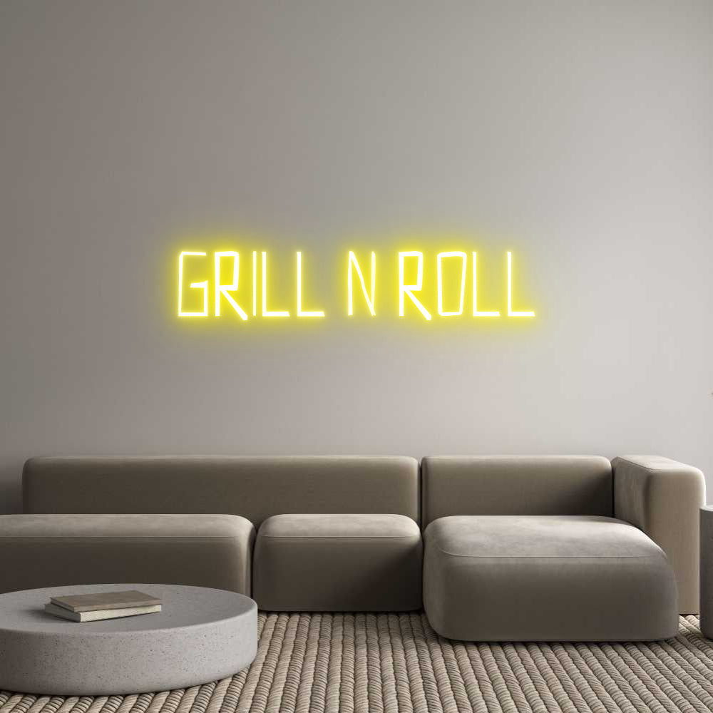 Custom Neon Sign Online Editor Grill n Roll