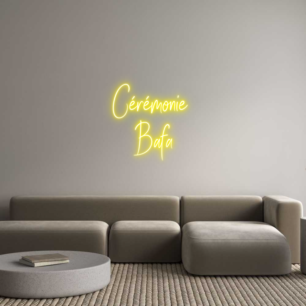 Custom Neon Sign Online Editor Cérémonie 
B...