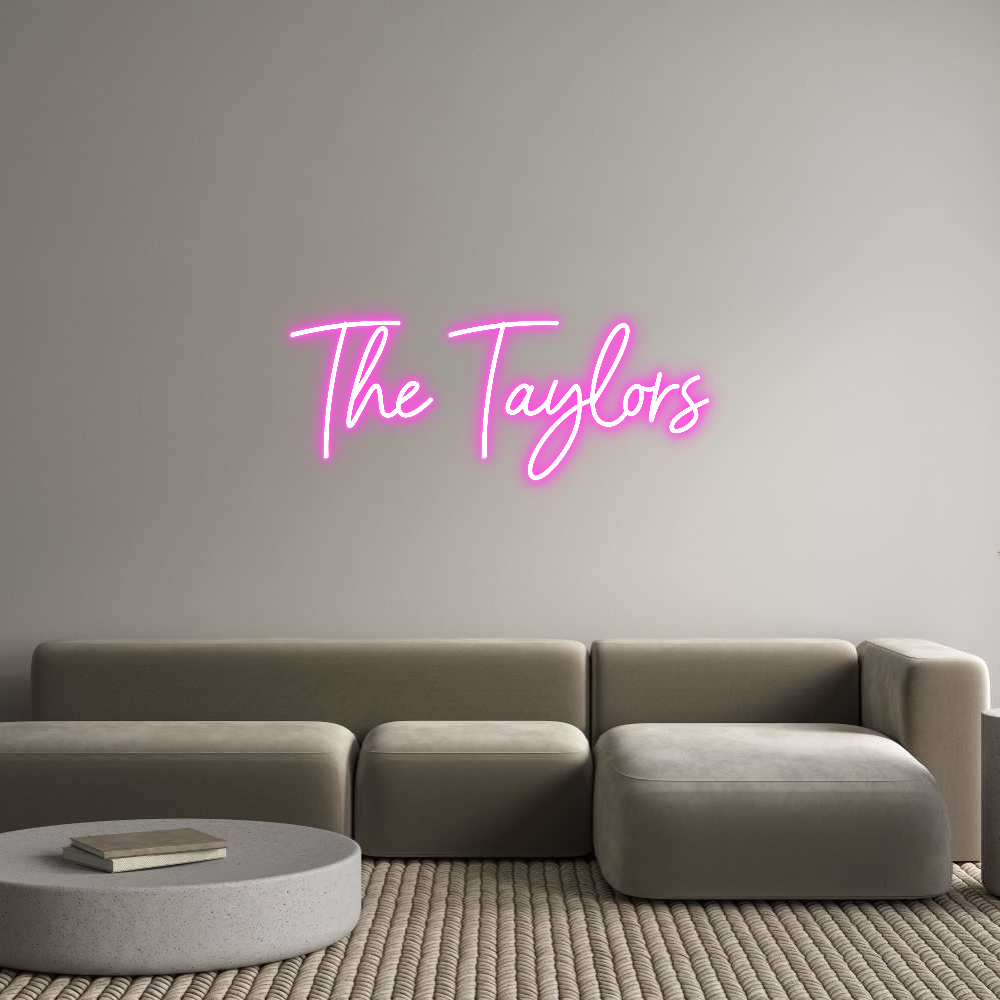 Custom Neon Sign Online Editor The Taylors