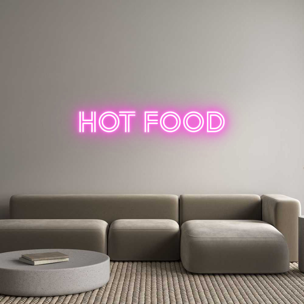 Custom Neon Sign Online Editor HOT FOOD