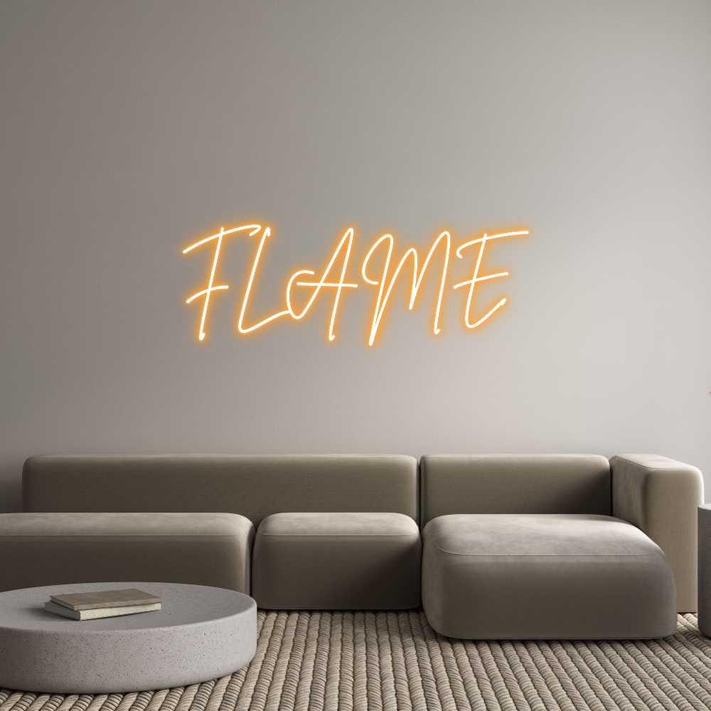 Custom Neon Sign Online Editor FLAME
