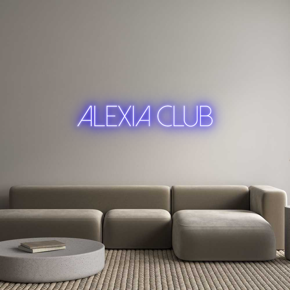 Custom Neon Sign Online Editor Alexia club