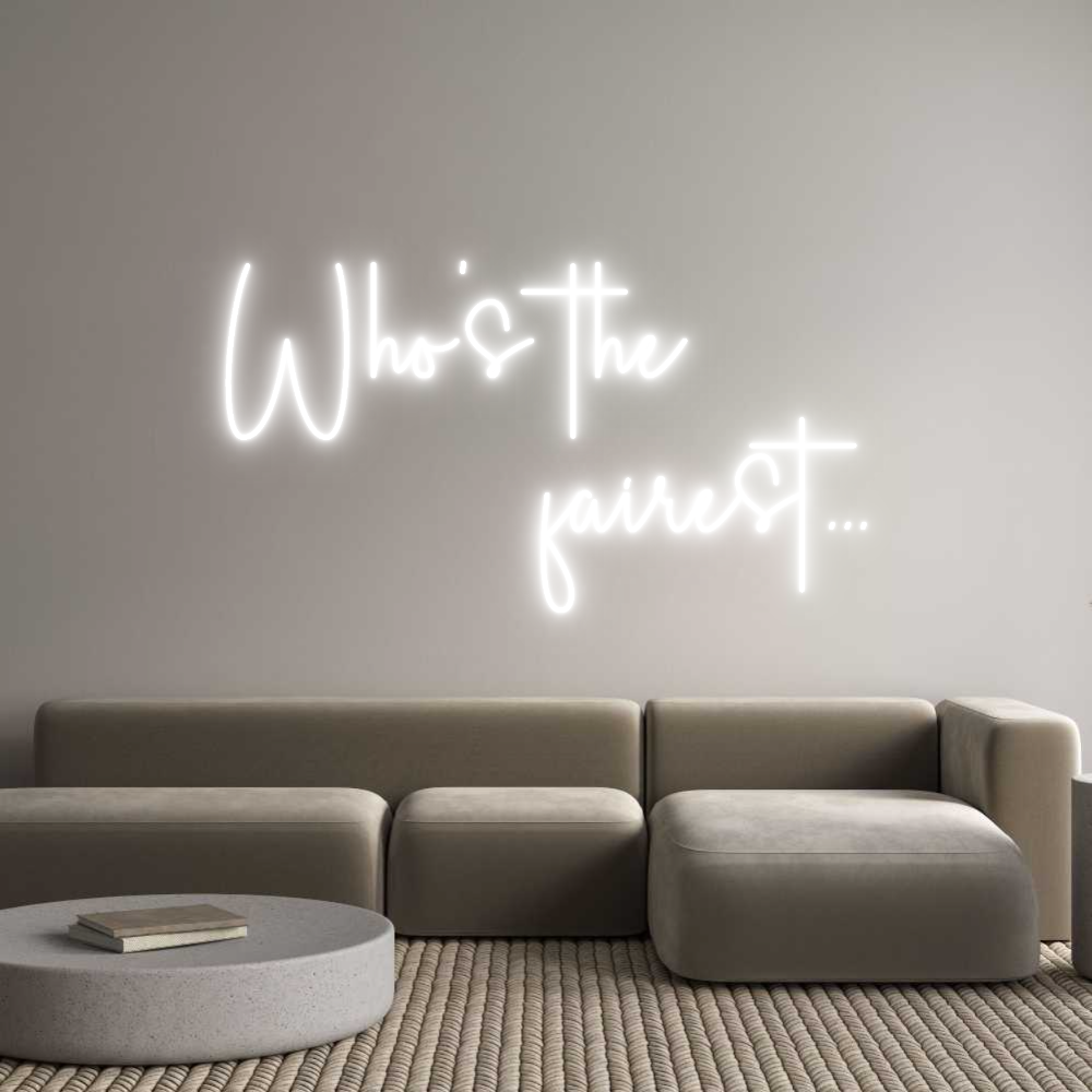 Custom Neon Sign Online Editor Who's the 
 ...