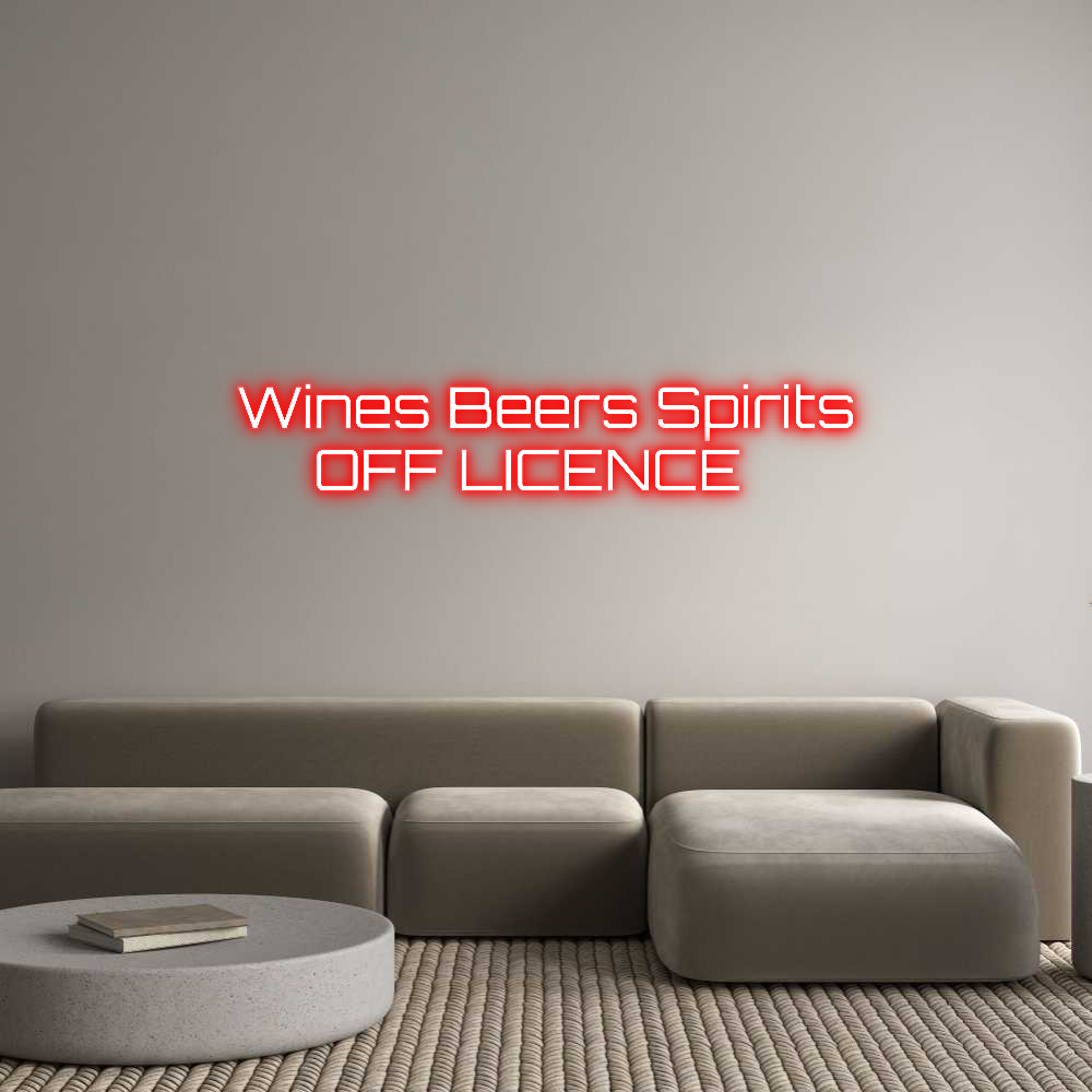Custom Neon Sign Online Editor Wines Beers S...