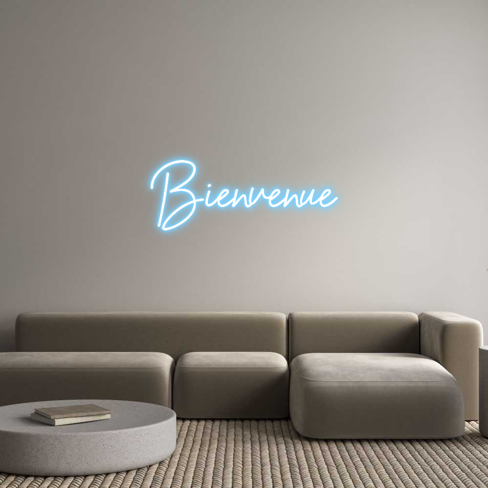 Custom Neon Sign Online Editor Bienvenue