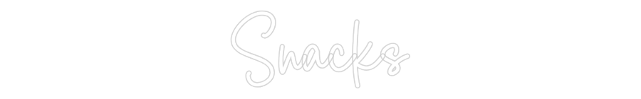 Custom Neon Sign Online Editor Snacks