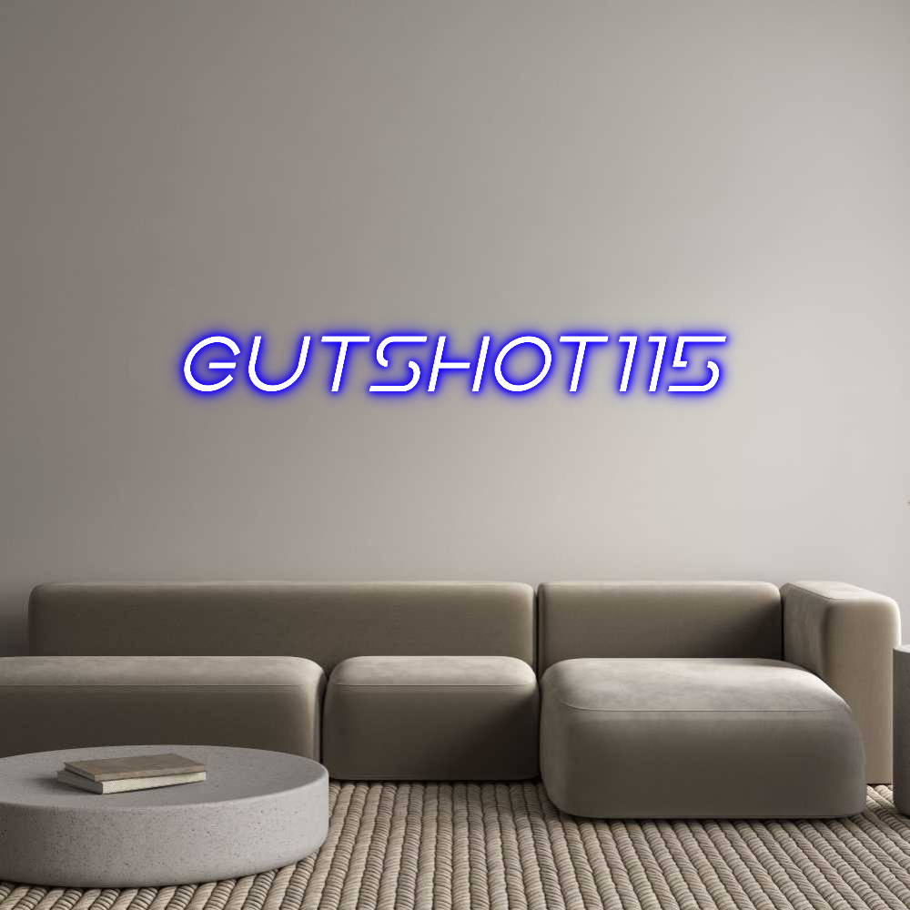Custom Neon Sign Online Editor GUTSHOT115