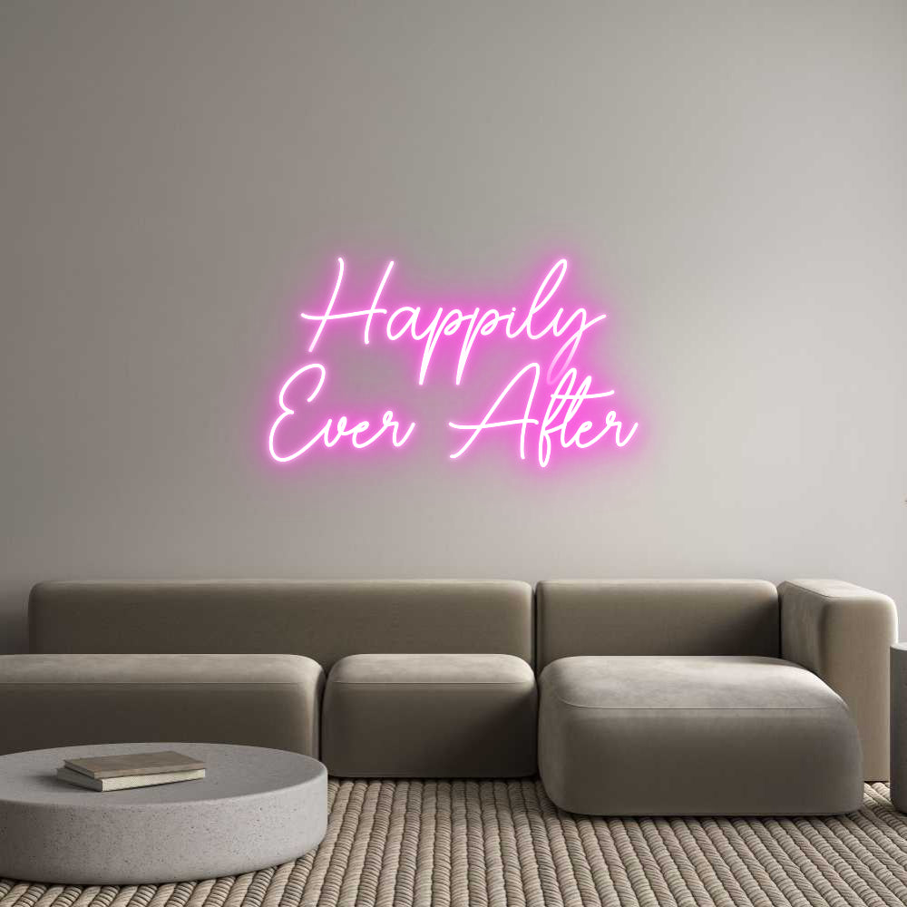 Custom Neon Sign Online Editor Happily
Ever...