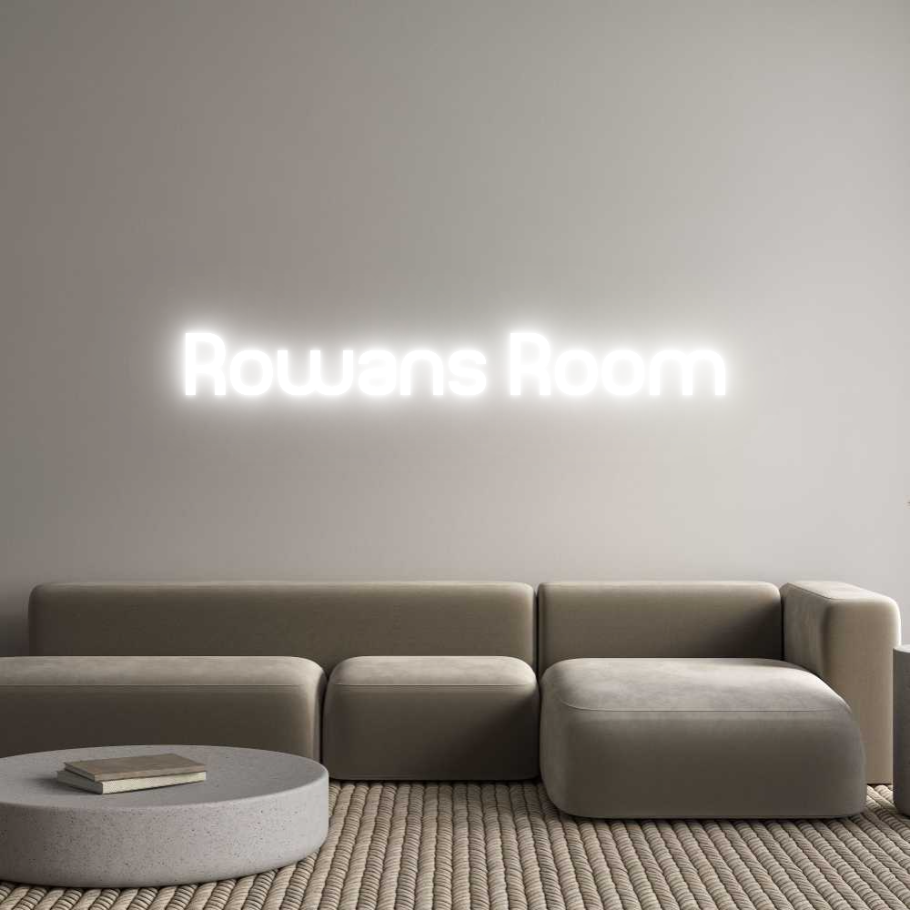 Custom Neon Sign Online Editor Rowans Room
