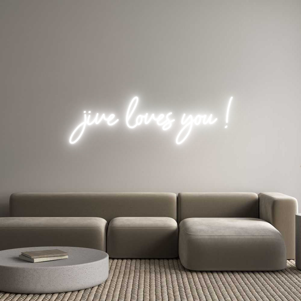 Custom Neon Sign Online Editor jive loves yo...