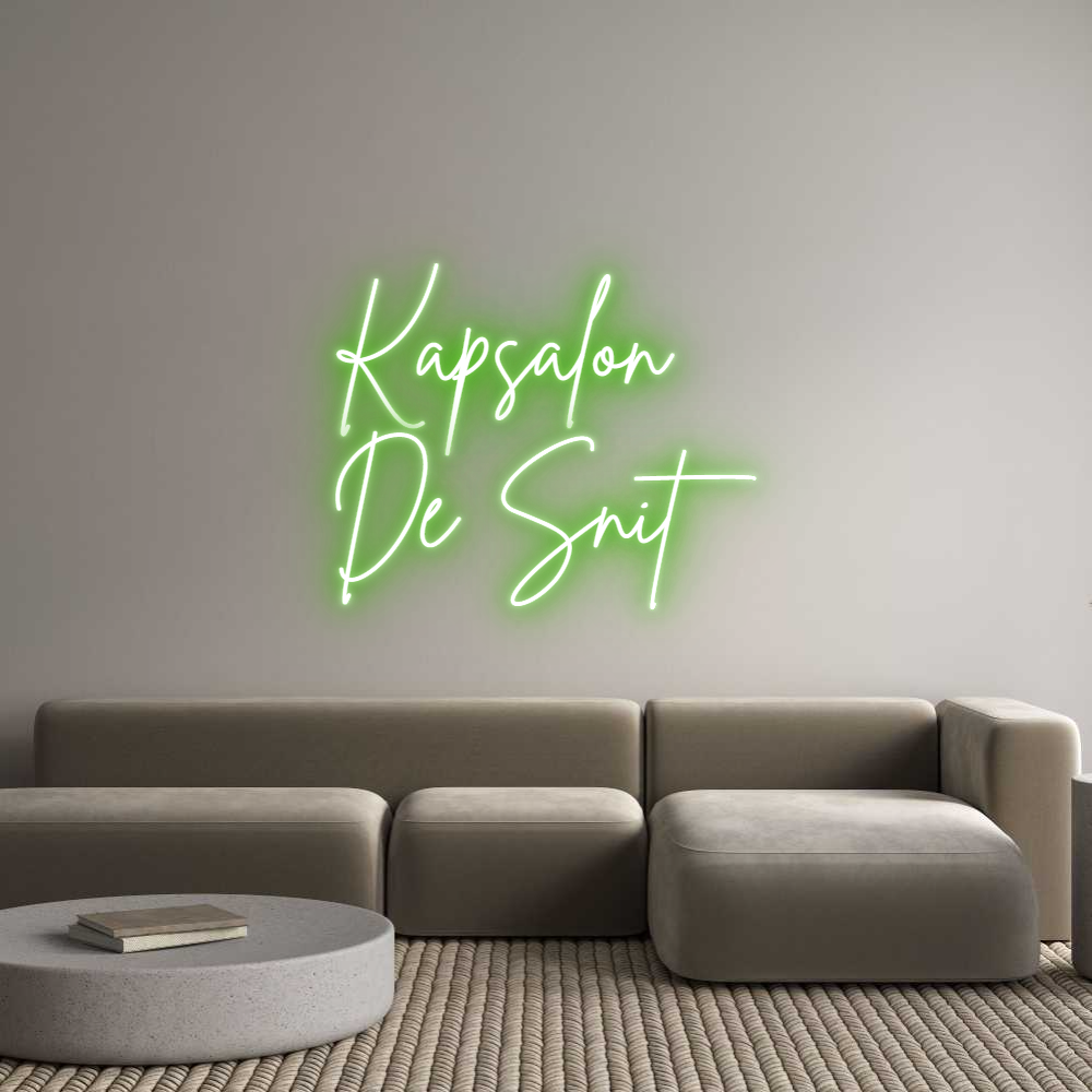 Custom Neon Sign Online Editor Kapsalon 
De...