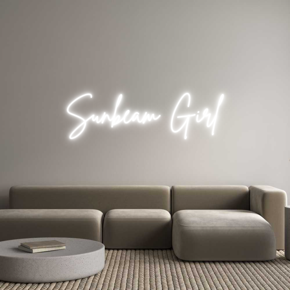 Custom Neon Sign Online Editor Sunbeam Girl