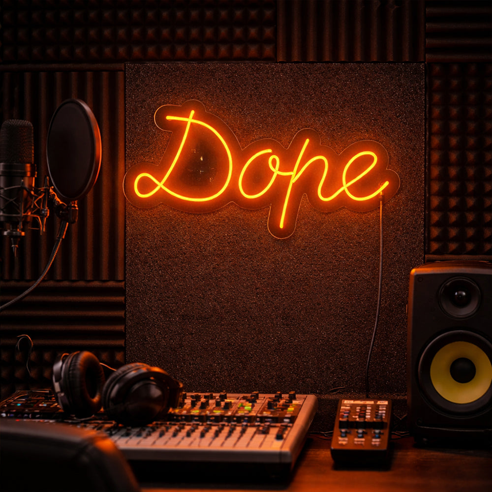 Dope LED Neon Sign - Made in London Inspirational Neon Signs