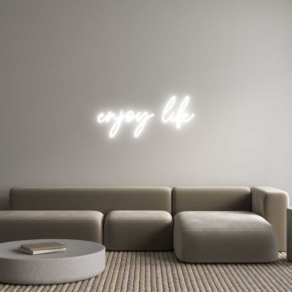 Custom Neon Sign Online Editor enjoy life