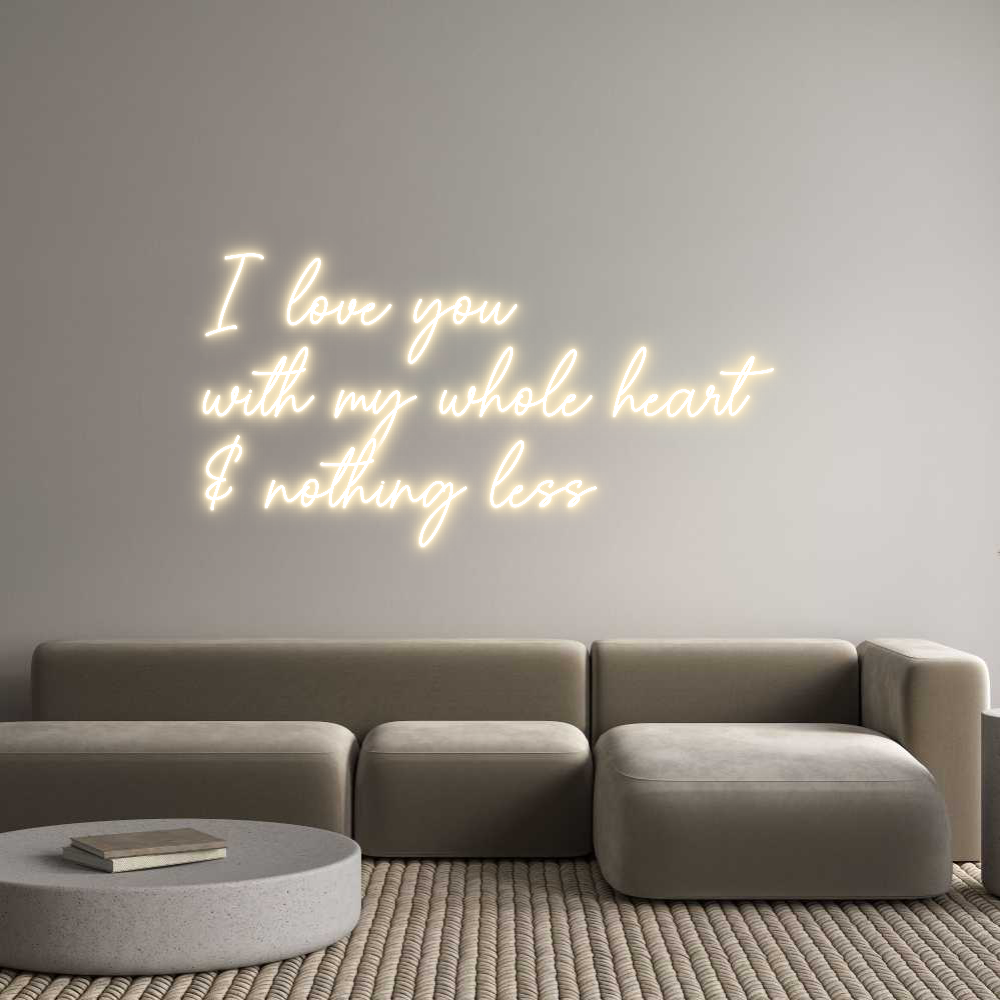 Custom Neon Sign Online Editor I love you
w...