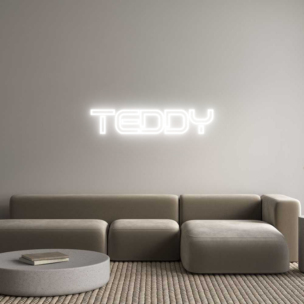 Custom Neon Sign Online Editor TEDDY