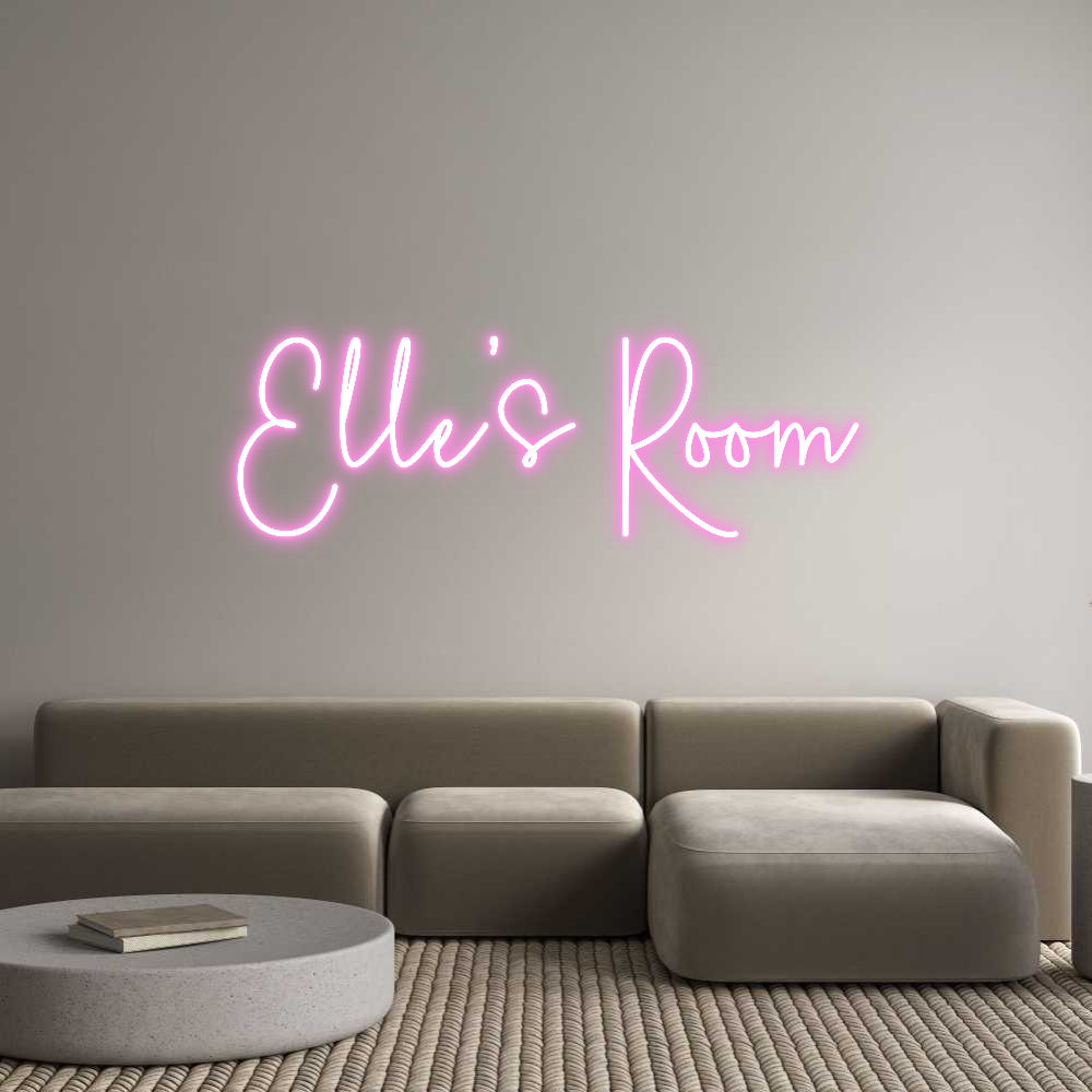 Custom Neon Sign Online Editor Elle’s Room