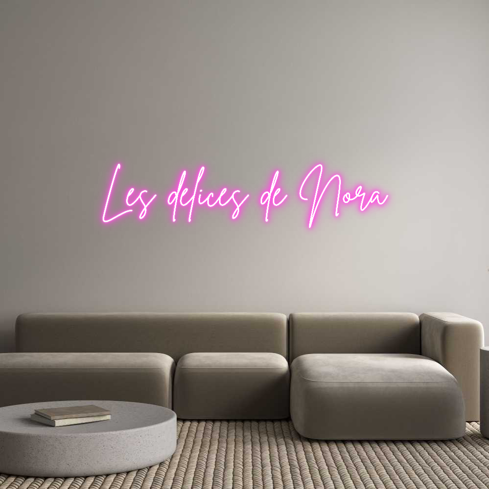 Custom Neon Sign Online Editor Les délices d...